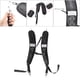 thumbnail image 1 of correas de hombro correa de hombro de repuesto ajustable con Clips y ganchos tirarere reflectante para bolsas de deporte libre negro, 1 of 8