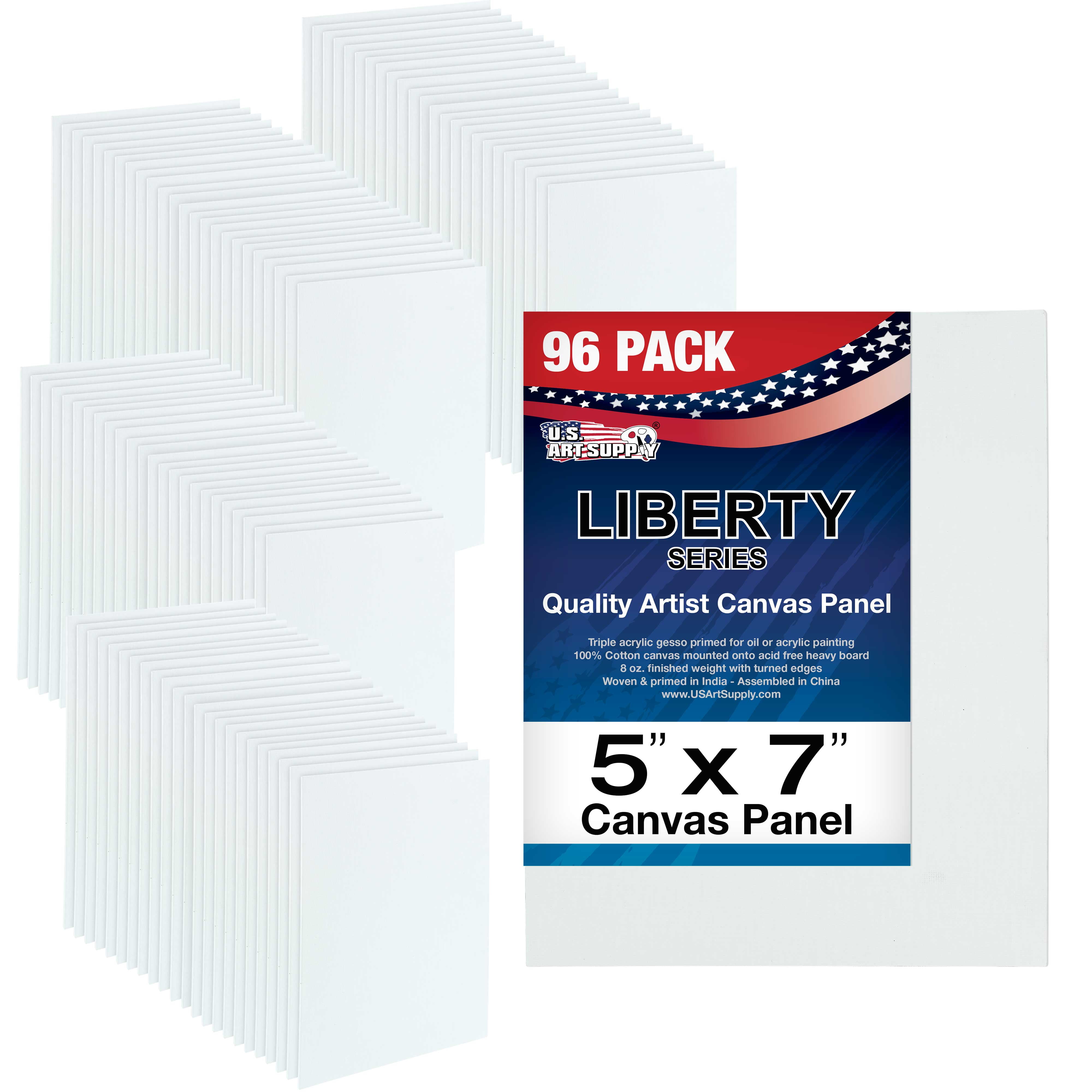 U.S. Art Supply 5 X 7 inch Professional Artist Quality Acid Free Canvas