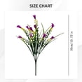 thumbnail image 3 of Qiangzon Faux Calla Lily, Artificial Flowers for Outdoors, Fake Plants UV Resistant, Faux Plastic Flowers, Indoor Outside Planter Home Porch Summer Decor, Light Purple, 3 of 6