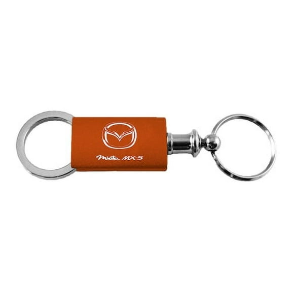 Mazda Miata MX-5 Keychain & Keyring - Orange Valet