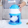 thumbnail image 1 of HLONK Rasoir à Glace et Machine à Cônes de Neige - Broyeur de Glace Portable Haut de Gamme et Machine à Glace Pilée Cône de Neige Pilé Rétro Comprend 1 Gobelet en Plastique Réutilisable et des Moules à Glace Blanc Bleu, 1 of 7