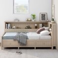 thumbnail image 7 of Mirightone Twin Size Daybed with Storage, Wood Twin Corner Bed Frame with Storage Drawers for Teens, Adults, Antique White Milk, 7 of 7