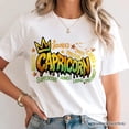 thumbnail image 5 of Capricorn Graffiti Zodiac T-Shirt, Street Style Astrology Horoscope Tee, 5 of 10