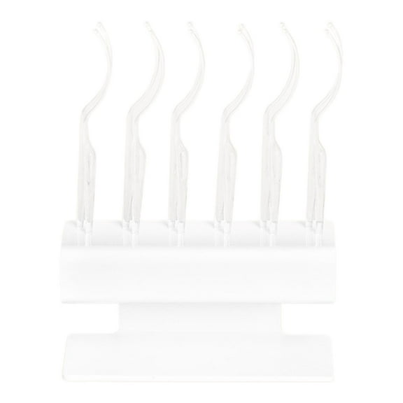 Kuntesetty 12 Pack Eyelash Display Sticks with Holder, Eyelash Display Stand, Eyelash Trial clear