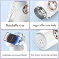 thumbnail image 3 of Cute Water Bottle with Strap and Straw, 22oz Aesthetic Kawaii Thermos, BPA-free Leak-proof Vacuum Insulated Water Bottles for Girls Sports Travel, 3 of 7
