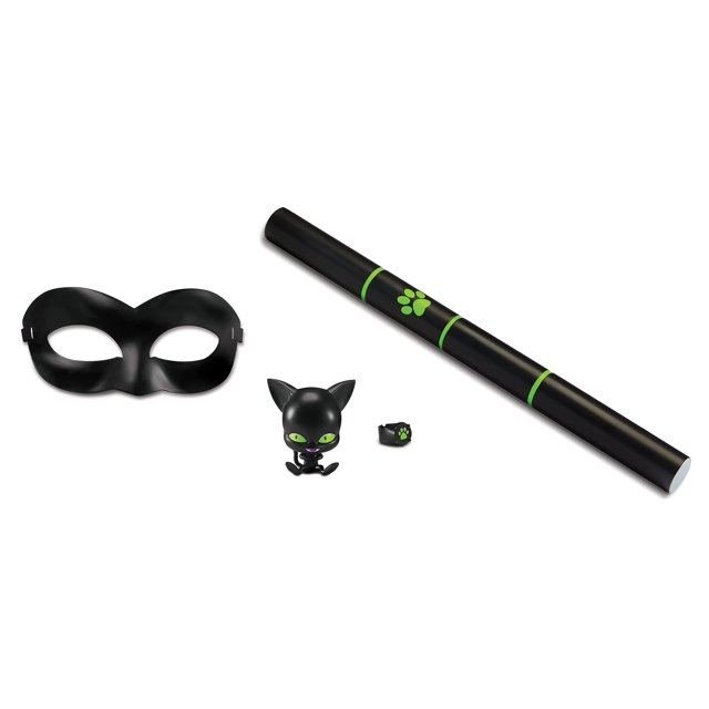 Set de juego de rol Miraculous Ladybug Cat Noir Kids con máscara y accesorio