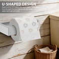thumbnail image 4 of Dznils Wall Mounted Stainless Steel Square Toilet Paper Holder, Brushed Nickel, 4 of 9