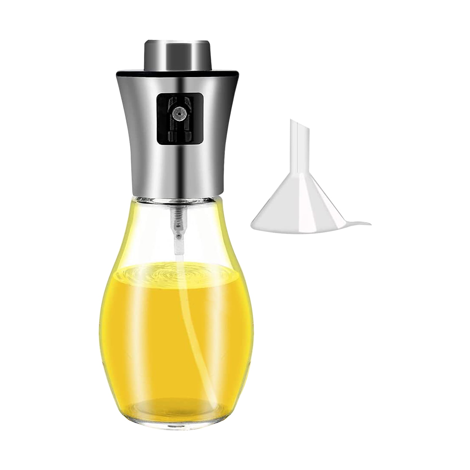 200mL Olive Oil Sprayer Mister with Funnel Spray Bottle Refillable Oil