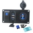 thumbnail image 2 of Interruptor Basculate Precableado Sunnimix USB Dual para Barco Marino Coche Negro, 2 of 8