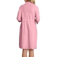 thumbnail image 5 of Iaqnaocc Post Surgery Mastectomy Robes for Women Mastectomy Surgery Recovery with 4 Internal Drain Pockets Women 3/4 Sleeve Oversized Nightgowns for Women Pink XL, 5 of 9