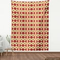 thumbnail image 4 of Ambesonne Boho Fabric by the Yard Upholstery, Oriental Turkish Geometric, 2 Yards, Vermilion and Multicolor, 4 of 5