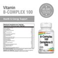 thumbnail image 2 of Solaray Complexe de Vitamine B 100mg (100 Gélules Végétales), 2 of 5
