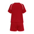 thumbnail image 5 of BOOMNY Womens 2 Peice Workout Shorts Sets Solid Short Sleeve Tops Shorts Outfits for Women Summer Casual Matching Sets, 5 of 5