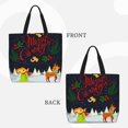 thumbnail image 2 of Balery Merry Christmas Elk Bolsa de Mano para Mujeres con Cremallera, Bolsa de Gimnasio con Compartimentos, Bolsa para Laptop, Bolsa para Trabajo, 2 of 7