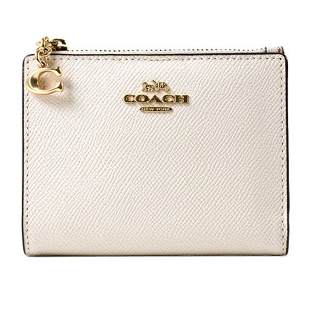 Coach - NWT COACH Small Snap Card Case Wallet Pouch Classic Leather ...