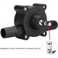 thumbnail image 4 of Drill Pump, Mini Portable Hand Drill Powered Water Pump, Self-Priming Transfer Pumps Quick Pumping Speed for Most Electric Drill, Suitable for Garden Home Transfer Oil Fluid, 4 of 8