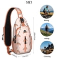 thumbnail image 5 of Rainbow Cartoon Sling Backpack for Women Men Hiking Sling Backpack Backpack Purse for Vacation Party Daily Use Shoulder Bag Gym Sports Travel Hiking Daypack, 5 of 6