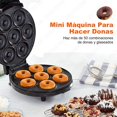 thumbnail image 2 of Sendowtek Mini Máquina Eléctrica Para Hacer Donas, Doble Cara Antiadherente con Pies Antideslizantes, Apta para Niños y Reuniones Familiares - Negro, 2 of 5