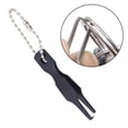 thumbnail image 2 of Abridor de señuelos, de línea de pesca, de línea de Metal, con cadena de cuentas, herramienta múltiple portátil, alicates de anillos Negro, 2 of 8