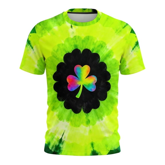 Fewfanhot Womens Tops Unisex Funny Holiday Tuxedo St Patrick's day T-Shirts Graphic Short Sleeve Novelty Party Top