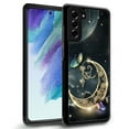 thumbnail image 1 of Daizag Compatible Con Samsung Galaxy S21 Ultra Funda Protección Integral A Prueba De Golpes Anti-Arañazos Tpu Fundas Para Hombre Mujer-Dorado Retro Fantasía Estrellado Luna Mariposa, 1 of 5