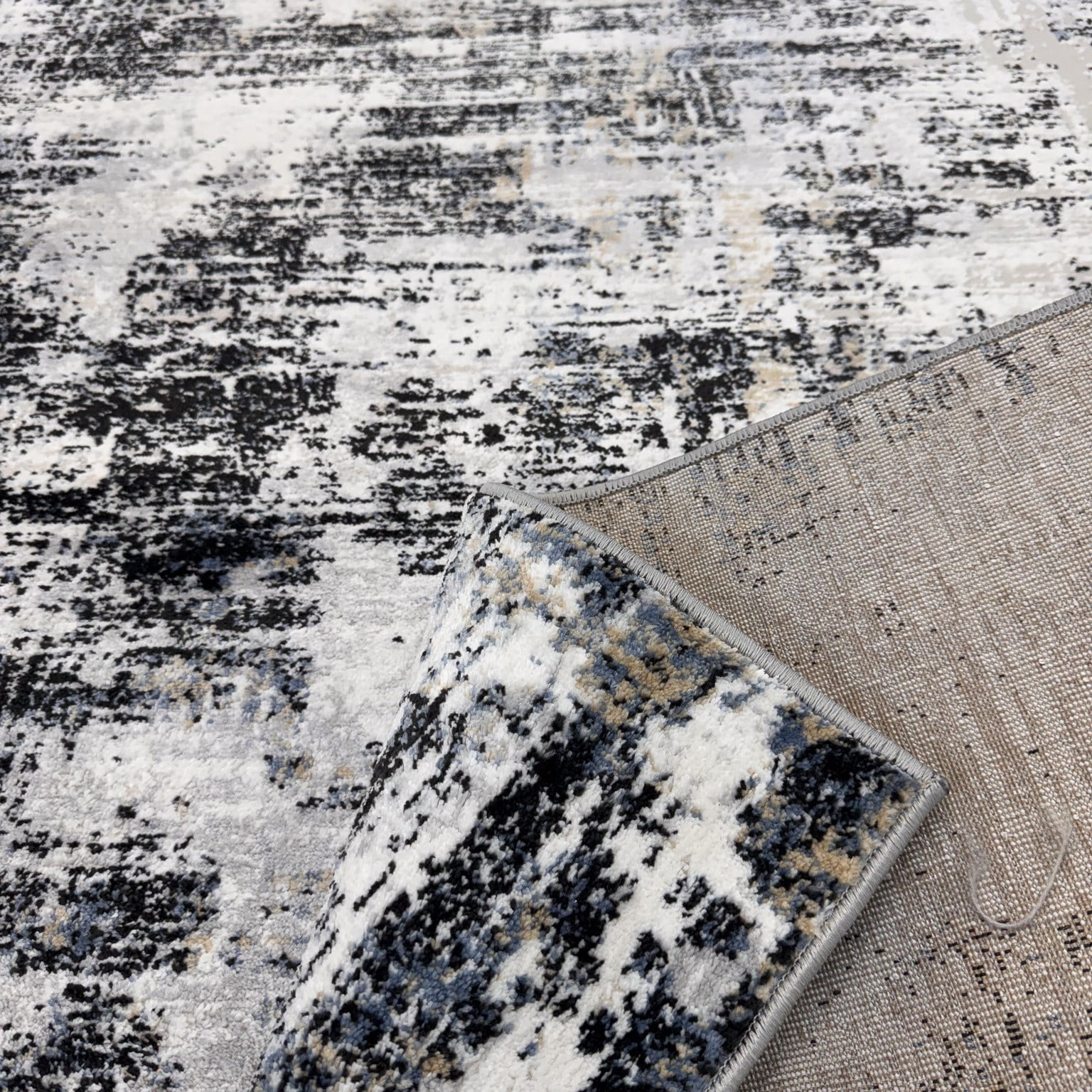 Rug Branch Atlas Classic Indoor Area Rug, White Beige, Modern - Living Room, Bedroom, Dining Room, and Kitchen