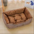 thumbnail image 1 of Luxury Square Plush Pet Bed, 1 of 7
