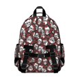 thumbnail image 3 of Black Skull Rose Pattern Backpack for School,Cute School Bag,Schoolbag with Adjustable Shoulder Straps & Padded Back,15.25"x11.5"x5.25", 3 of 5