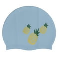thumbnail image 3 of Bathing , Large Space Anti Slip Swimming Head Cover With Ear Protection For Water Sports 3 Pineapple Printing, 3 of 8