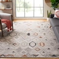 thumbnail image 2 of SAFAVIEH Marquee Blake Diamond Polyester Area Rug, Rust/Grey, 8' x 10', 2 of 8