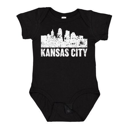 

Inktastic Kansas City Skyline Grunge Boys or Girls Baby Bodysuit