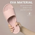 thumbnail image 4 of House Slippers for Women Men with Arch Support Slides Sandals Thick Soft Sole Cushion Slip on Bathroom Shower Shoes Pink Size 5.5, 4 of 8