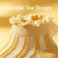 thumbnail image 6 of TELOLY 3Pairs Kids Socks,,Breathable & Sweat-Wicking Lace Socks,Lace Ruffle Socks, 6 of 7