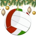 thumbnail image 3 of Ornament Volleyball Sports Double-Sided Ceramics Ornaments Sport Ball Volleyball Christmas Home Office Tree Decorations for Family Friend, 3 of 8