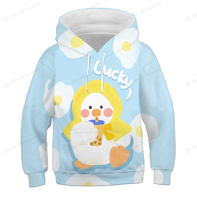 Nueva sudadera informal de Disney Donald, sudadera con capucha para niños con estampado 3d, jersey de manga larga, ropa de calle, niños y niñas 120 zhangmengya CONDUJO