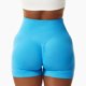 thumbnail image 3 of Pantalones cortos de entrenamiento de cintura alta para mujer, pantalones cortos de Yoga atléticos sin costuras, elásticos, transpirables, de Color puro, 3 of 5