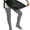 Black/White, variant on ToBeInStyle Girl's Striped Opaque Tights - White/Red - 1-3 Years