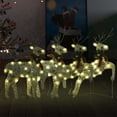 thumbnail image 4 of vidaXL Gold Christmas Reindeers Decoration, 4 of 21