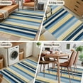 thumbnail image 6 of Kitchen Mats for Floor 3x5 Ft, Blue Yellow Striped Non Slip Area Rugs for Kitchen Bedroom Entryway, Farmhouse Stripes Vintage Washable Carpet Runner Rug Floor Mats for Bedroom Home Decor, 6 of 9