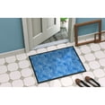 thumbnail image 4 of Watercolor Dark Blue Winter Snowflakes Doormat 18x27, 4 of 4