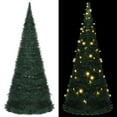 thumbnail image 2 of vidaXL Pop-up String Artificial Pre-lit Christmas Tree Xmas Decoration Green, 2 of 13