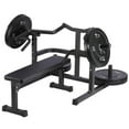 thumbnail image 3 of BeesClover Chest Press Machine with Independent Converging Arms, 1050LBS Bench Press Machine with Independent Flat Bench, Heavy Duty Bench Press Rack for Home Gym, Adjustable Chest Workout Equipment, 3 of 9