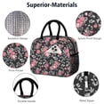 thumbnail image 4 of Womens Pioneer Flower Floral Print Pattern Lunch Box for Work,Insulated Lunch Bag for Women,Loncheras Para Mujer,Leakproof Adult Lunch Bag for Work,Beach,Travel,Picnic,Camping, 4 of 7