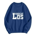 thumbnail image 1 of MesaSe Sweat-Shirt Mode pour Femmes Sweat-Shirt Col Rond Pull Imprimé Lettre Hoodie, 1 of 2