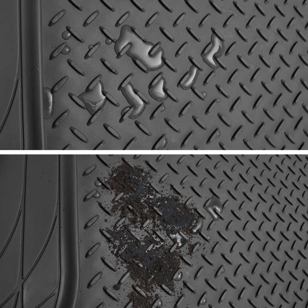 Cargo Trunk Floor Mat for Car SUV Van Black - Trimmable to Fit