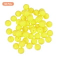 thumbnail image 3 of Uxcell 50 Pack 15mm Silicone Beads, Round Loose Rubber Bead for DIY Pale Yellow, 3 of 7