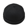 thumbnail image 4 of Sombrero Docker para hombre y mujer, sombrero marinero, sombrero Docker, sombrero de pescador enrollable (5 colores) Negro, 4 of 5