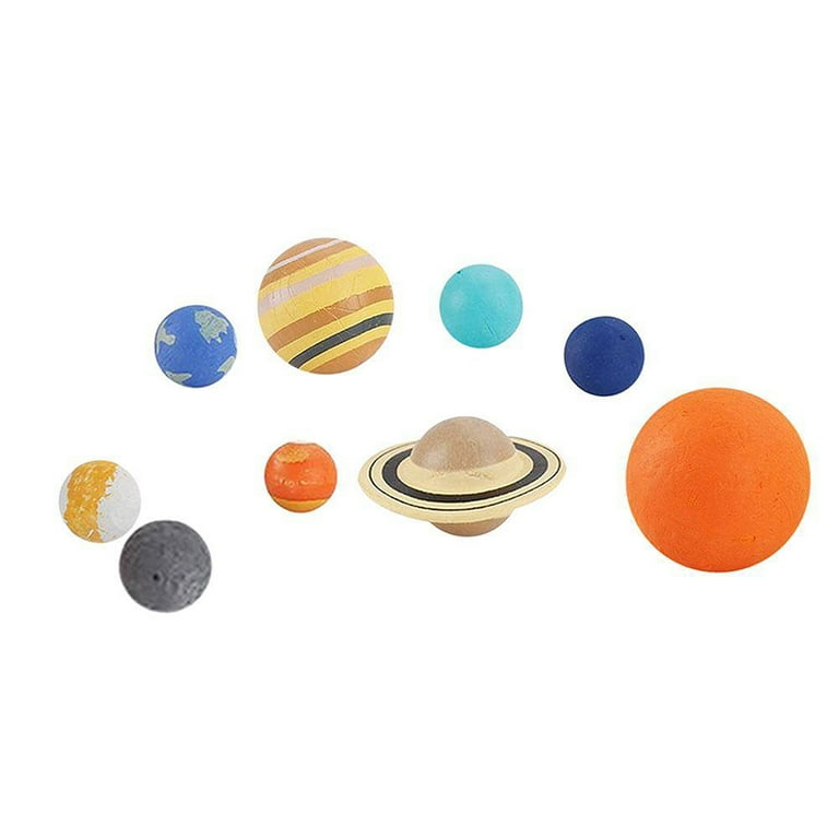 9pcs Simulation The Solar System Plastic Cosmic Planet Universe Model  Figures Teaching Materials Science Educational Toys