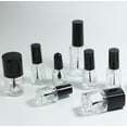 thumbnail image 1 of Botella de esmalte de uñas redonda transparente de 5 ml, 10 ml y 15 ml, juego de botellas de plástico para esmalte de uñas, botella de vidrio, botella para esmalte de uñas, 1 of 4