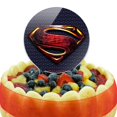 thumbnail image 5 of Acrylic Justice League Movie Superman Logo Cake Topper Party Decoration for Wedding Anniversary Birthday Graduation, 5 of 7